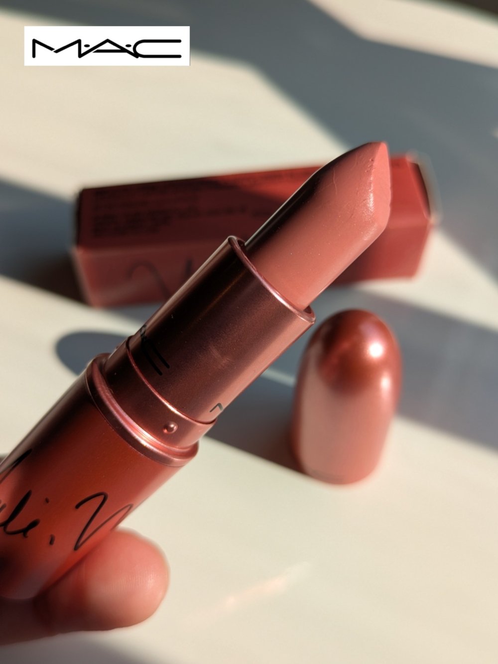 Limited Edition MAC Nicki Minaj Nicki's Nude Lipstick -crème Pink/Peach RARE